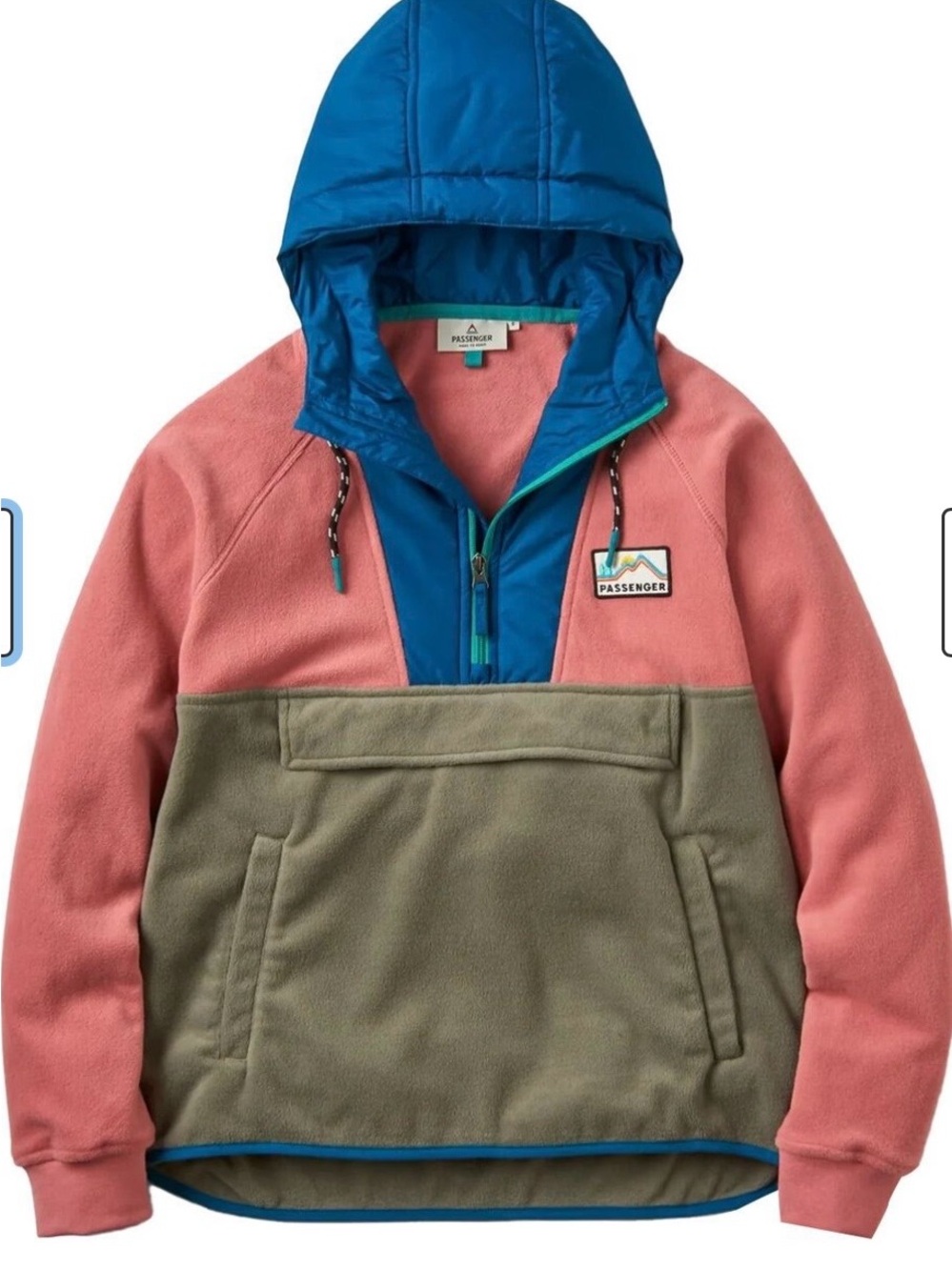 Passenger Alexander Recycled Polar Hooded Fleece Jacket Women's Size XL